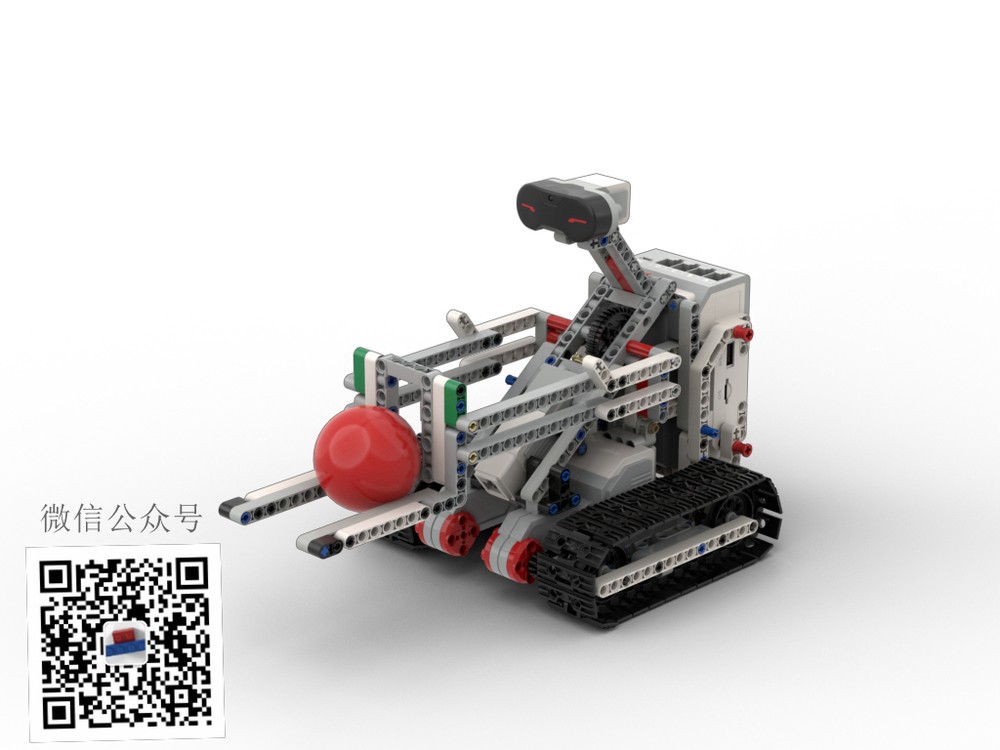 Lego tracked forklift / fork truck