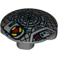 Plate Round 2 x 2 with Rounded Bottom with Ghostbusters Reboot Proton Pack Print
