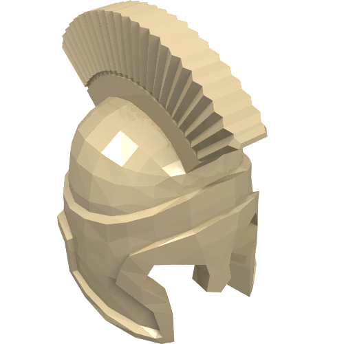 Lego Helmet Spartan Warrior / Tan