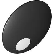 Shield Round Bowed with White Dot Print