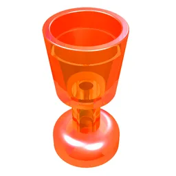 Equipment Goblet / Glass / Trans-Neon Orange