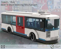 STEERING 6 STUD WIDE Bus / Coach (City Scale)