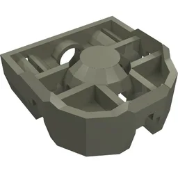 Technic Pin Connector Block 3 x 3 x 1 / Dark Gray