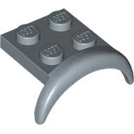 Wheel Arch, Mudguard 2 x 3 x 1 1/3 with 2 x 2 Plate / Sand Blue