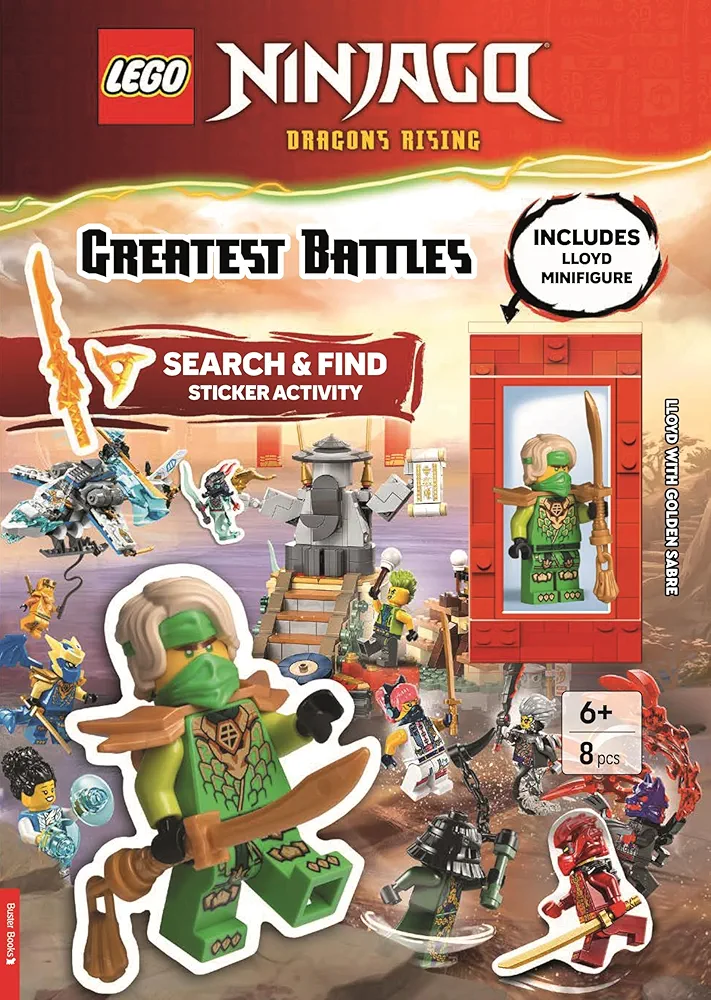 Lego Ninjago: Dragons Rising: Greatest Battles: Search and Find Sticker Activity