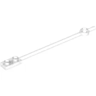 Bar 1 x 12 with 1 x 2 Plate End with Hollow Studs and 1 x 1 Round Plate End / Trans-Clear