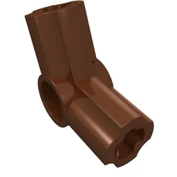 Technic Axle and Pin Connector Angled #5 - 112.5° / Reddish Brown
