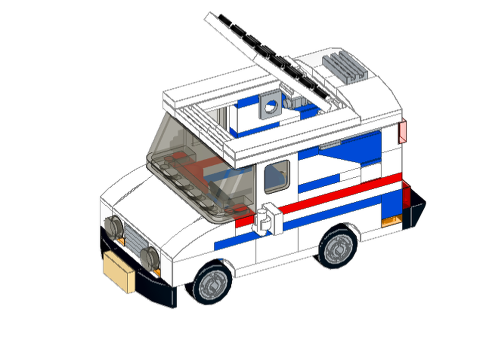 Lego USPS Mail Van