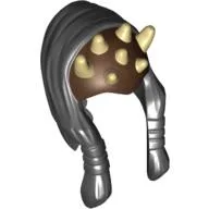 Headdress Zabrak Front Skull Spikes and Hair Eeth Koth Print / Black