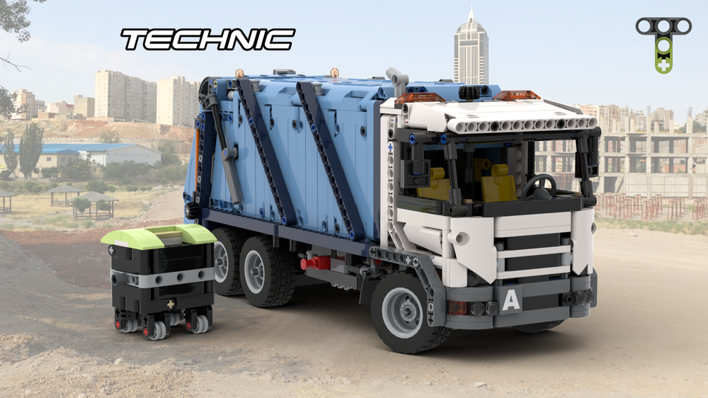 Lego Garbage Truck upgradable with Power Functions