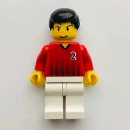 Soccer Player Red Torso, White Legs #2