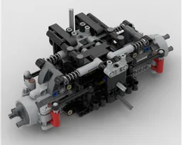 Differential-locked front Axle