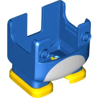 Nintendo Figure, Legs and Overalls with Two Front Studs, White Stomach and Yellow Feet Print, with Internal Prongs for Penguin Suit / Blue