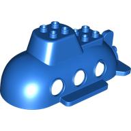 Lego Duplo Boat / Submarine Top 10 x 6 x 3 1/2 / Blue