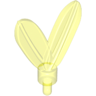 Lego Headwear Accessory Plume / Feathers with Pin / Trans-Neon Green