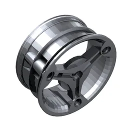 Wheel 70 x 28 mm Futuristic / Metallic Silver