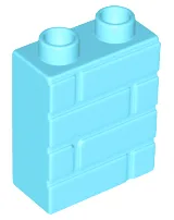Duplo Brick 1 x 2 x 2 Brick Effect