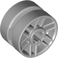 Wheel 14mm D. x 9.9mm with Centre Groove, Fake Bolts and 6 Spokes / Light Bluish Gray
