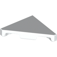 Lego Tile 45° Cut 2 x 2 (Triangle) / White