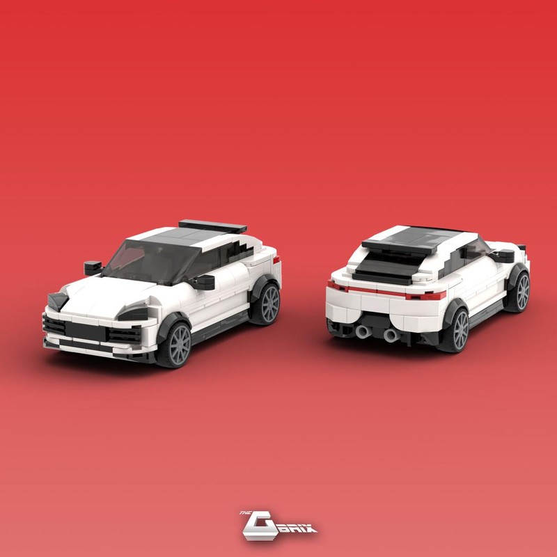 Lego Porsche Cayenne Turbo GT 2021 - 8 stud wide - White