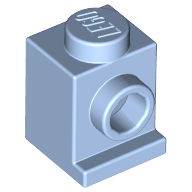 Lego Brick Special 1 x 1 with Headlight / Bright Light Blue