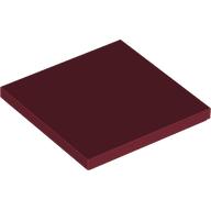 Lego Tile 4 x 4 / Dark Red