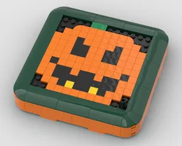 Halloween pumpkin sliding puzzle