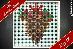Day 17 - Pine Cone - Dots Advent Calendar