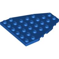 Lego Wedge Plate 7 x 6 Boat Bow with Stud Notches / Blue