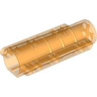 Lego Cylinder 9 x 4 x 2 Tapered with Flat Bottom, Pin Holes / Trans-Orange