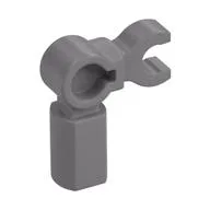 Bar Holder with Clip and 90° Angle (Mechanical Leg) / Flat Silver