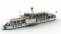Saxony Steam-Ship / Sächsisches Dampfschiff