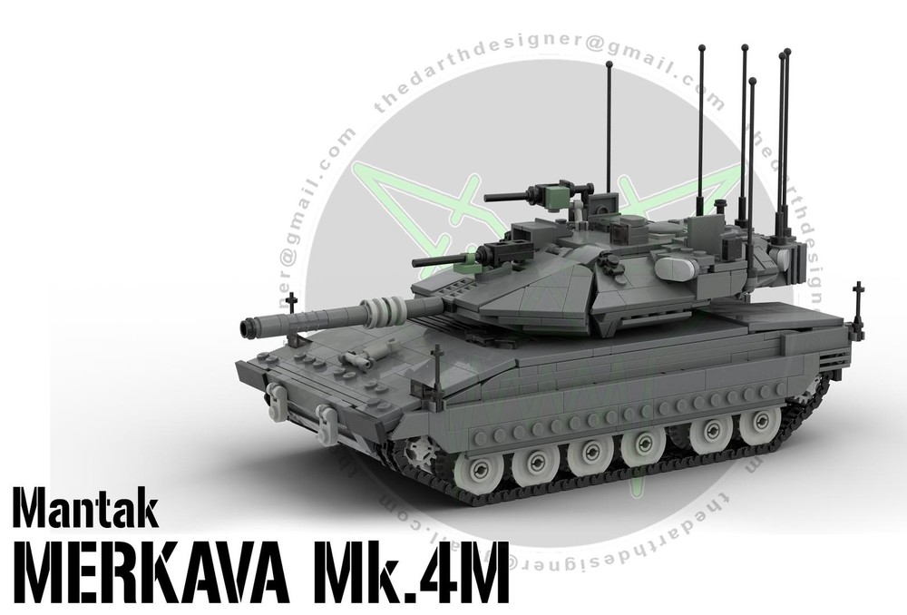 Lego Merkava Mk.4M | Main Battle Tank - 1:35 Scale