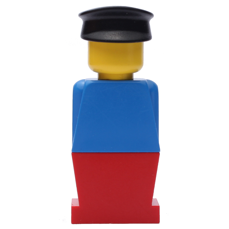 Lego LEGOLAND Blue Torso, Red Legs, Black Hat