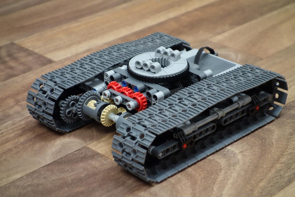Lego 42006 full RC MOD - undercarriage with transverse subtractor