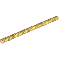 Lego Hose, Ribbed 7mm D. 16L / 12.8cm / Pearl Gold