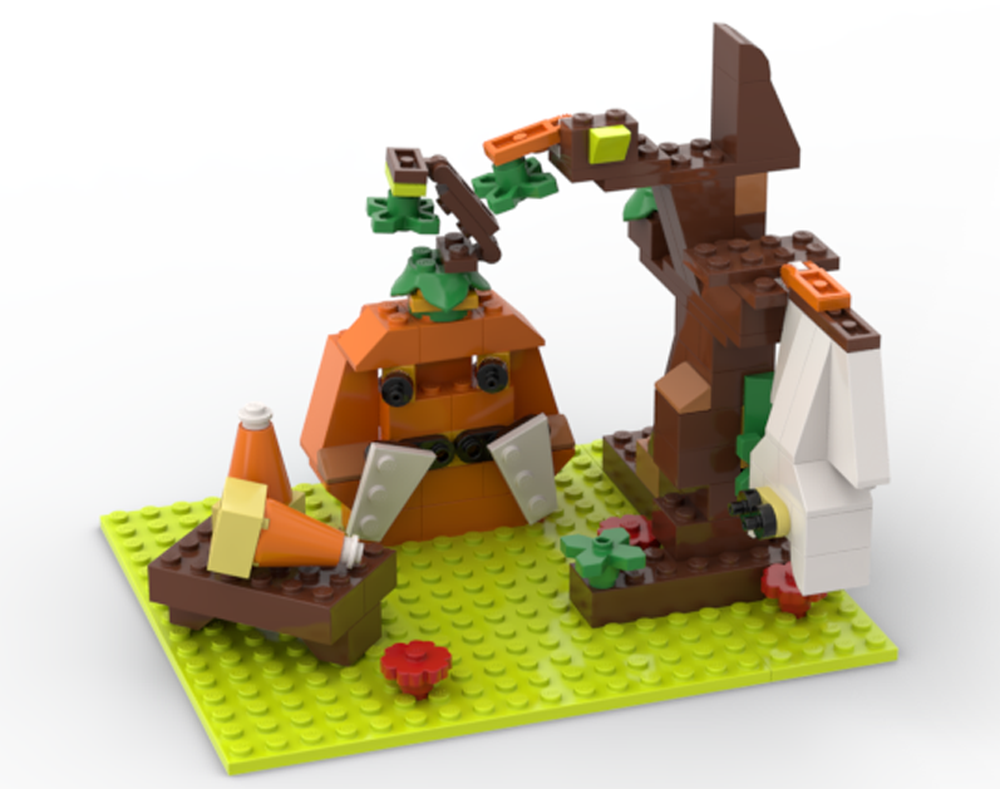 Lego Is it Halloween yet? (with Jack and albino Batty)