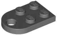Plate Special 3 x 2 with Rounded End, Hole