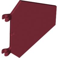 Lego Flag 5 x 6 Hexagonal with C Clips / Dark Red