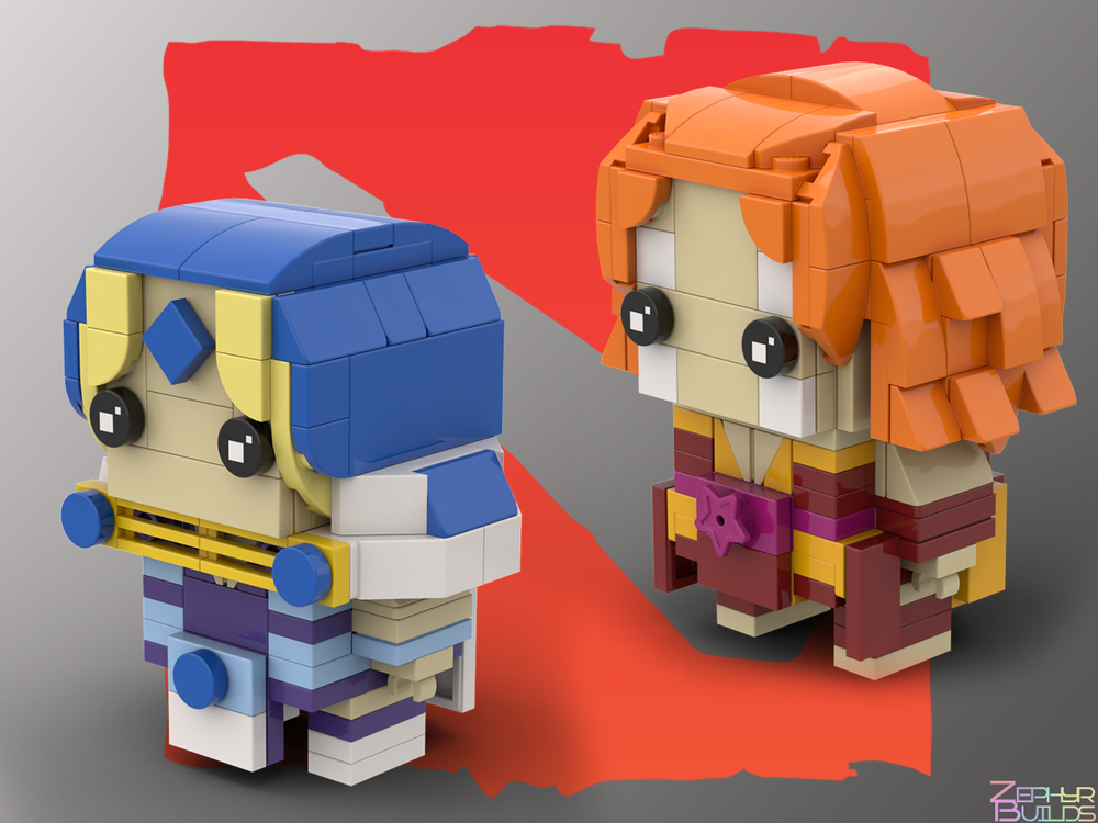 Lego DOTA 2 Sororicidal Sisters Brickheadz (Crystal Maiden/Rylai and Lina)