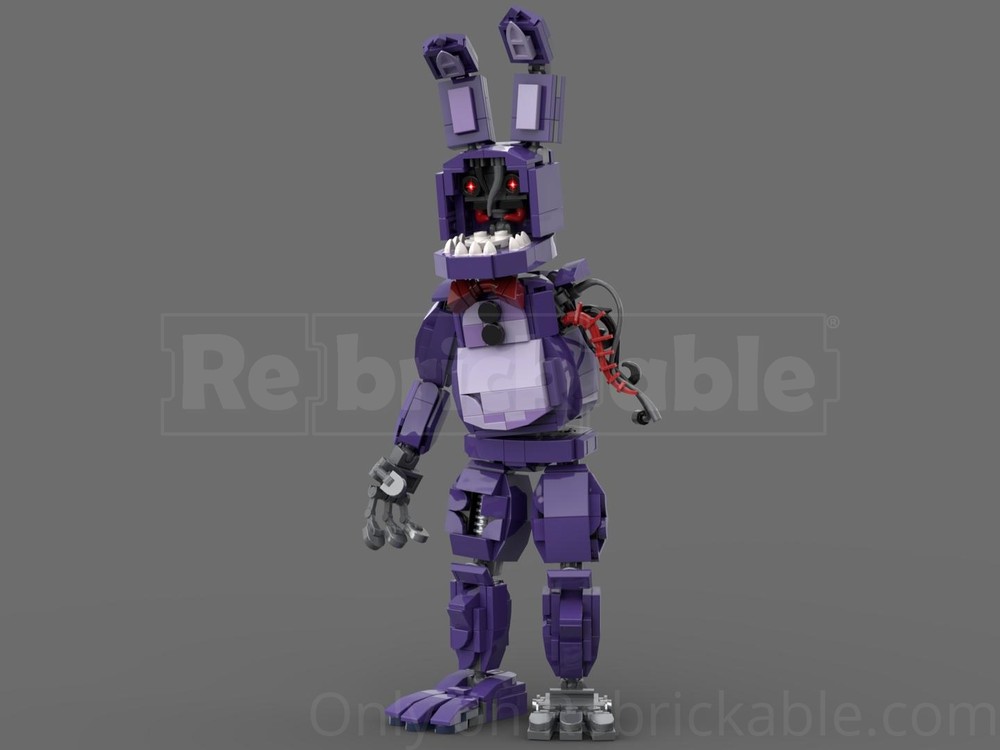 Lego Withered Bonnie (Five Nights at Freddy's) w/ Lighting Instructions