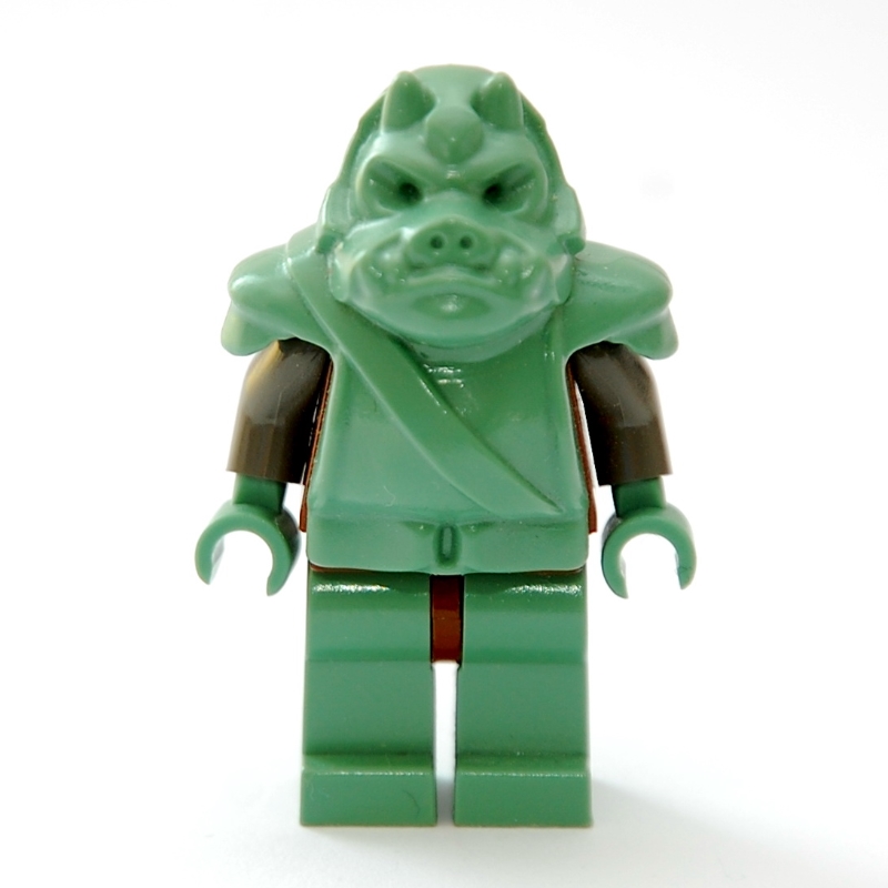 Lego Gamorrean Guard, Plain Head, Brown Torso