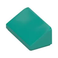 Brick Sloped 30° 1 x 2 x 2/3 / Dark Turquoise