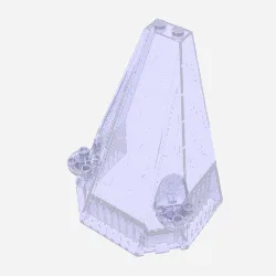 Roof / Tower 6 x 8 x 9 / Glitter Trans-Purple