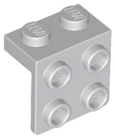 Bracket 1 x 2 - 2 x 2 / Light Bluish Gray