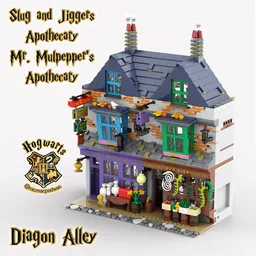 Diagon Alley Slug & Jiggers Apothecary and Mr. Mulpepper's Apothecary and Terror Tours office