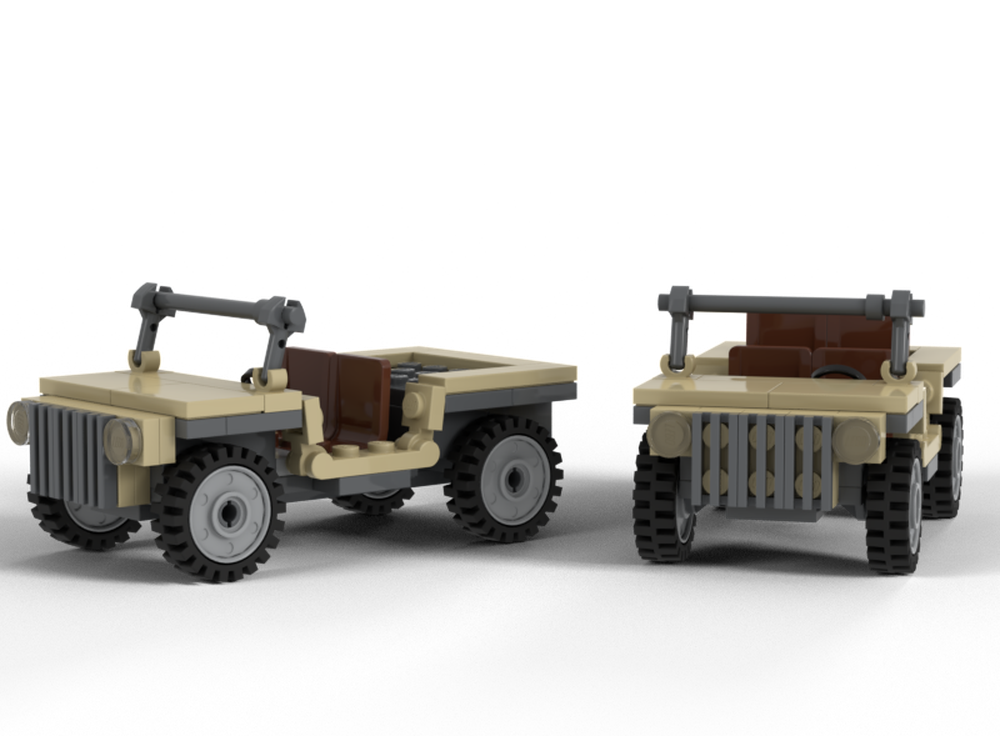 Lego WW2 Military jeep