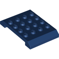Lego Brick Sloped 4 x 6 x 2/3 Double / Dark Blue