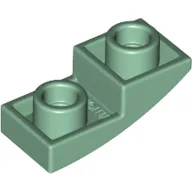 Brick Curved Inverted 2 x 1 / Sand Green