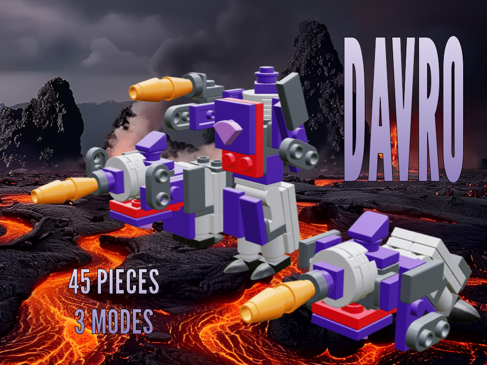 Lego Davro AKA Transformers G1 Cartoon Galvatron